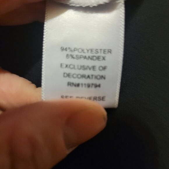 Womens Y2K Apt 9 Rhinestone Semi Sheer Purple/Green Pleated Blouse Shirt PM - Picture 6 of 7